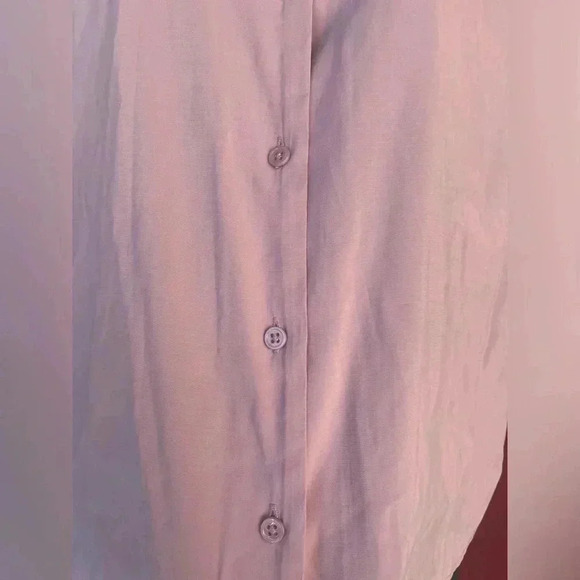 La Ven women’s pale pink statement sleeves button down shirt sz XS preloved - Picture 6 of 7